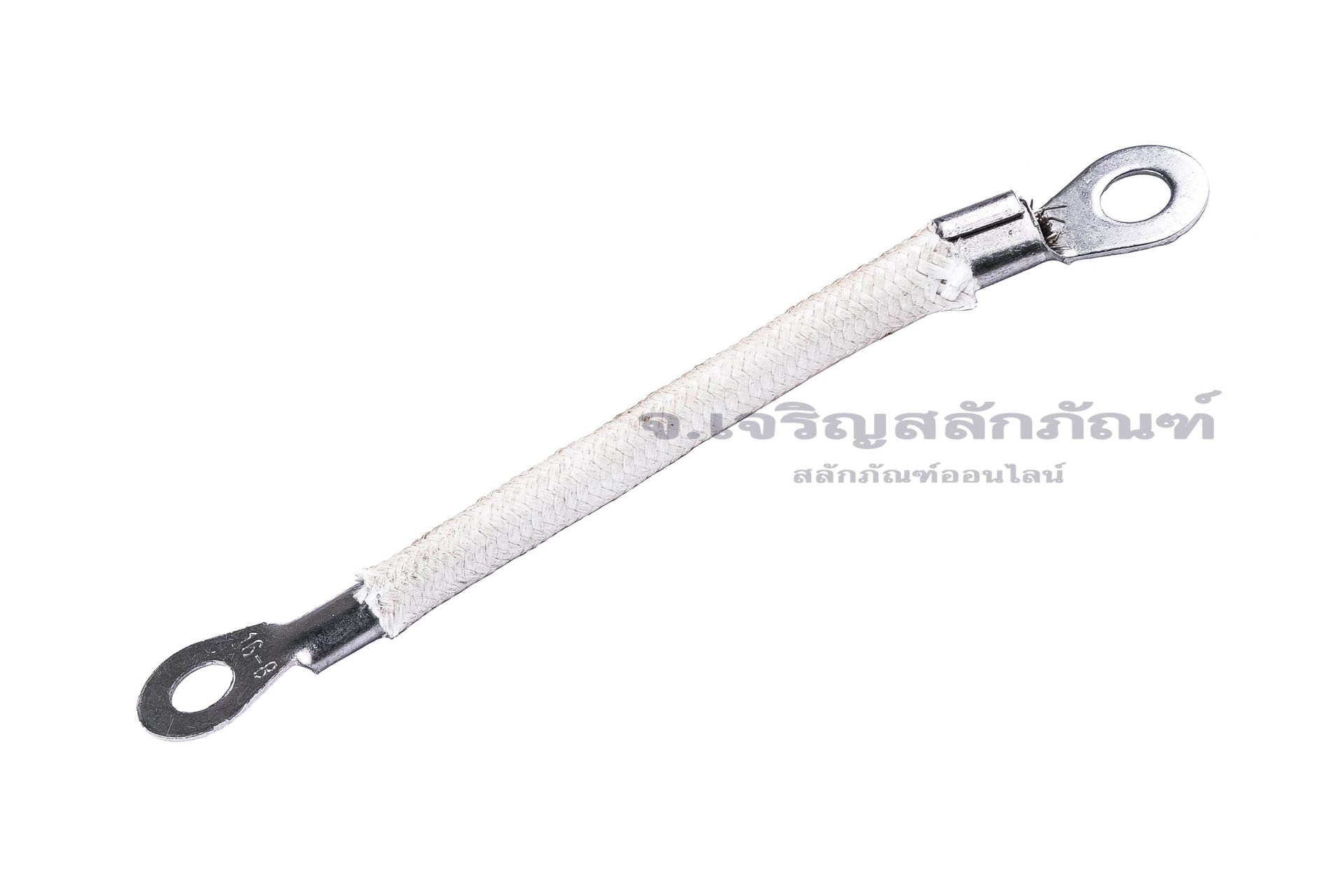 [E] สายกราวด์ สายถัก นิกเกิลบริสุทธิ์ ครอบสายทนความร้อน 1000 องศา ขนาด 16 sq.mm ยาว 100 mm